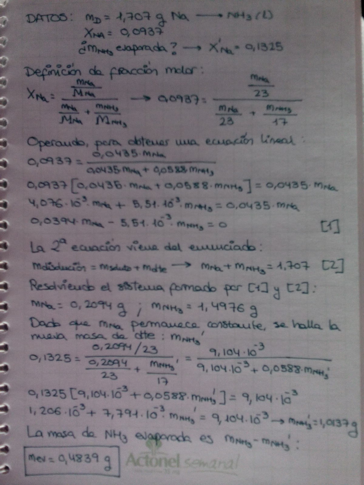 Solución problema 3 CLM 2015